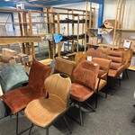 Ca. 10x Eetkamerstoelen, cognac